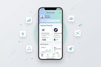 create clean UI UX for startup mobile apps