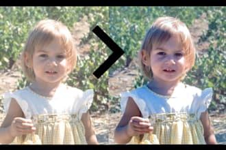 restore and color correct your old faded film photos