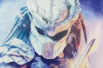 create custom realistic pencil portraits and character art