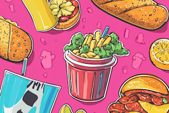 food pop art of your food pop art