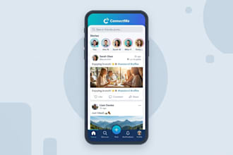 create UI UX for social media apps