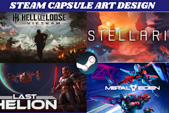 do cyberpunk sci fi steam capsule art game banner game art storefront cover art