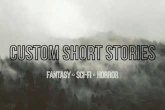 write a custom fantasy, science fiction, or horror short story for you