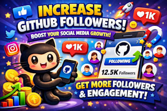 do increase social media github followers