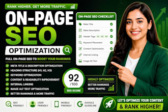 on page SEO optimization for google ranking and traffic