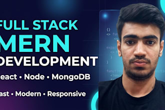 create responsive mern stack website with react node mongodb