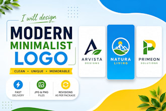 design a modern minimalist business logo
