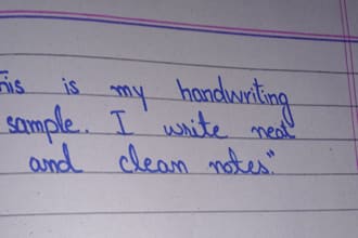 write neat handwritten notes