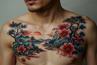 make a traditional japanese irezumi tattoo