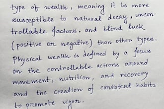 handwrite notes letters assignments and documents