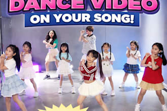 create kids urban dance video on your song for