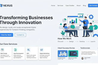 design modern website UI UX for your business