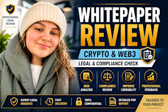 review your crypto whitepaper for legal and compliance issues, crypto compliance