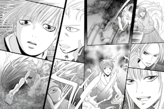 draw great manga pages for you