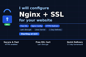 configure nginx web server with SSL for your website