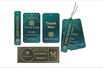 design clothing labels, hang tags, swing tags, size tags