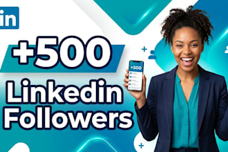 grow up 500 linkedin followers fast
