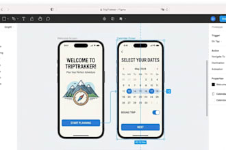 design UI UX in figma with prototype