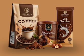 do label for chocolate, candy, coffee, ice cream, packaging, bar, label, logo,