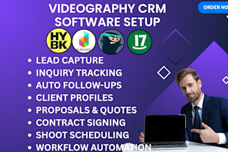 setup videography CRM honeybook dubsado studio ninja 17hats bloom sprout studio