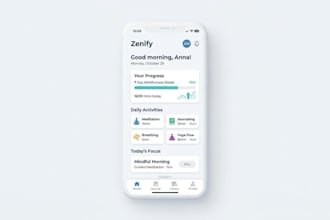 design clean and minimal UI UX for your app