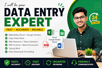 do data entry and create google sheets sales tracker