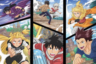 be manga artist shonen manga storyboard webtoon page