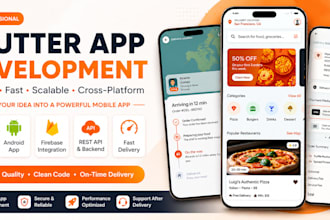 develop a full stack flutter app with backend support