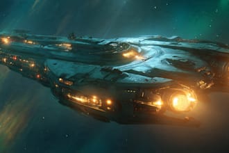 sci fi art and spaceship design
