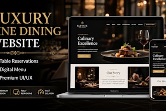 do design a luxury fine dining restaurant website