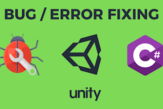 fix bugs and errors in your unity game