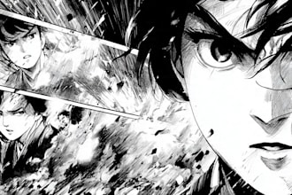 draw special comic illustration or graphic novel