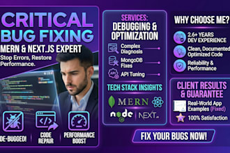 fix react js bugs and build responsive web applications