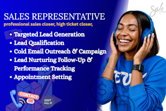 sales closer high ticket closer sales rep salesperson lead generation