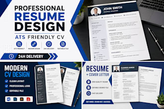create professional resume and CV design