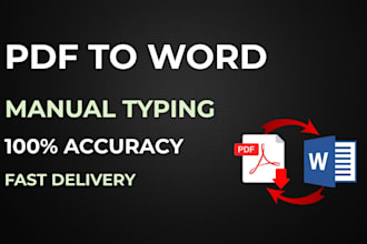 manually convert scanned pdf to word or excel