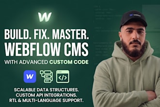 fix or build and optimize your webflow cms collections and issues
