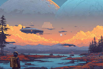 make sci fi illustration and sci fi sci fi illustration art