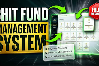 create a smart chitfund system with payment alerts