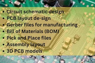 do pcb design, pcb layout design, pcb boards circuit schematic design in altium