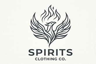 create a spirits logo for clothing brands