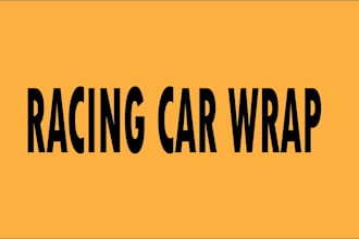 create racing car wrap, itasha car wrap , sport car wrap design