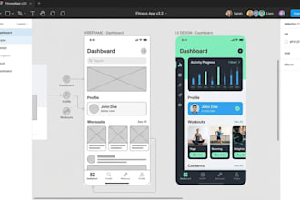 design wireframes and UI UX in figma
