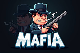 design awesome mafia logo with express delivery