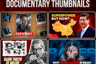 design youtube thumbnail for history documentary channels