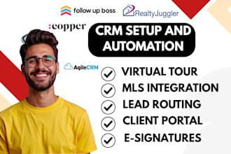 setup agile rethink realtyjuggler copper wise agent contactually boomtown CRM