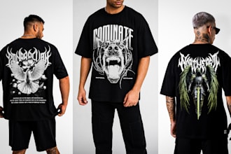 do custom t shirt design, graphic t shirt, streetwear design, minimalist t shirt