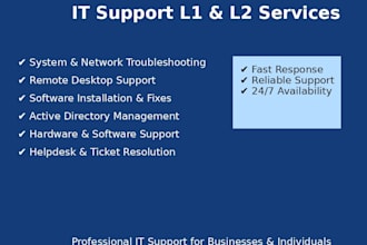 it support engineer with expertise in l1 l2 technical support