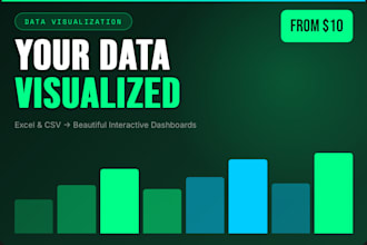 turn your excel or CSV data into a beautiful interactive dashboard