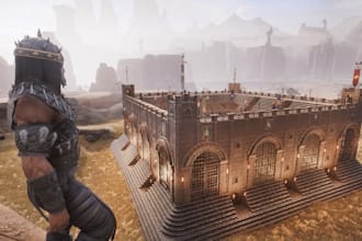 build open world survival game, multiplayer game, conan exiles game